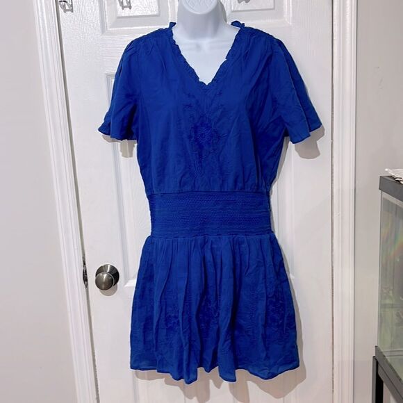 NWT Lauren Ralph Lauren Women's Ruffle Trimmed Dress Size 8 - Picture 4 of 16